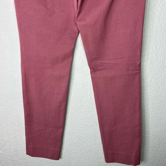 New! Banana Republic Sloah Two-Way Stretch Ankle Crop Mid-Rise Pink Pants Sz 0 - Picture 7 of 11